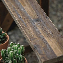 Outdoor Cedar Wood Vintage Floor Flower Rack Garden Flower Store Three Small Ladder Frame Flowerpot Stand Indoor Flower Stand For Living Room Patio Balcony Planter Classical Ladder Plant Holder