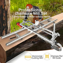 ddingsmafosee Portable Chainsaw Mill Guide,Chainsaw Milling Machine with Scale and Locating Holes,Chainsaw Accessories,Log Cutting Attachment Tool,Aluminum Milling Rail,Achieve Mirror-Level Cutting