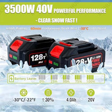 EXSHUING Battery Powered Snow Thrower for Home, Cordless Snow Blower with 3500w Brushless Motor, 20-Inch (50 Cm) Wide Path, Clearing Depth 10 in (25 Cm), Ideal for Driveways and Patios