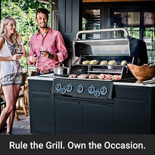 Broil King 876847 Baron 590i Shadow 5-Burner Built-In Island Natural Gas Grill with Side Burner and Rear Rotisserie Burner
