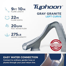 S.R.Smith Typhoon Pool Slide, Gray – Premium Water Slide