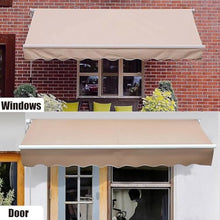GJZDPMY Retractable Waterproof Patio Umbrella Canopy Replacement Fabric (Cacao 600x300 cm) – Outdoor Awning Top Cover for Sunshade Protection and Shelter