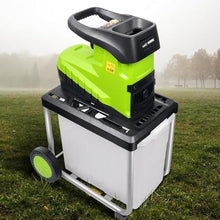 Electric Wood Chipper, 2800W, Small Household, Fruit and Garden Wood Chipper for Wood and Tough Garden Debris
