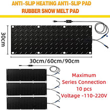 Snow Melting Mats for Walkway, Outdoor Heated Snow & Ice Melting Mat, for Winter Snow Removal, USB Series Connection,4 Pack,30cmx60cm