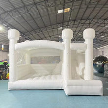 Blatesic Inflatable White Wedding Bounce House 15ft x 15ft x 10ft