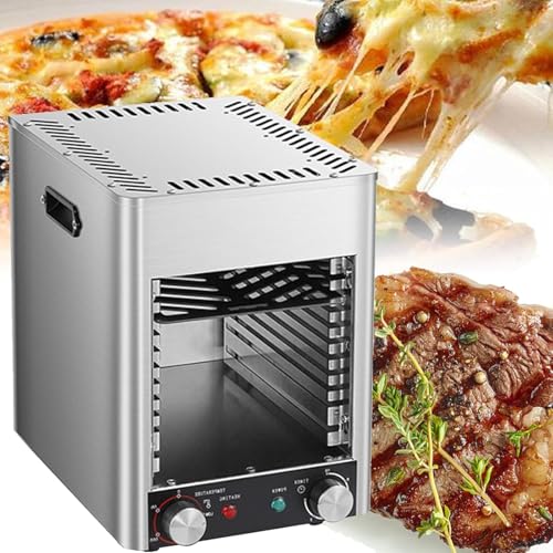 800℃ Propane Steak Broiler Gas Steak Grill Portable Propane Steak Smoker Broiler Stainless Steel Quick Cooking for Outdoor Picnic Beef Chicken Vegetables