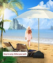 Umbrella Parasol,Sun Parasol Umbrella Garden Parasols Double Top Patio Umbrella, Outdoor Sun Shade for Beach/Pool/Garden Umbrellas Round Sunscreen, Water/-Resistant Market Umbrella