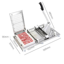Manual Skewer Machine, 10 Holes BBQ Tool, Commercial Quick Wear Stainless Steel Mutton Kebab Machine, BBQ Making, Manual Kebab Mould for Outdoor Picnic Camping Home BBQ Party