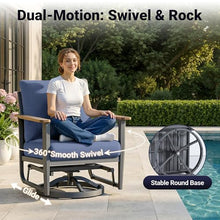 Sweecci Aluminum Outdoor Patio Furniture Set with 5.1-Inch Cushions