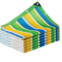 ZMNXAS 90% Colorful Rainbow Shade Cloth with Grommets,Blocking Mesh Tarp,Plants Shade Net Cover,Garden Shade Net,Sunblock Shade Sails,Outdoor Sun Protection for Patio Garden Pergola(10x164ft(3x50m))