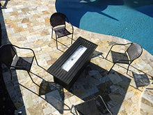 Hiland AFP-RT Propane 50,000 BTU Fire Pit, Retangular, Matte Black