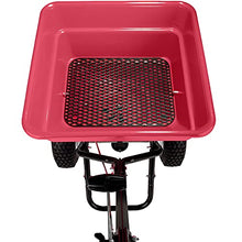 EarthWay 2170 Commercial 100 LB Broadcast Fertilizer Spreader. Red, Heavy-Duty Walk-Behind Push Garden Seeder with Adjustable Drop Rate and Driving Handle. Large 13 inch Pneumatic Stud Tires