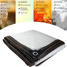 AZHANGYB Clear Tarpaulins 30x33ft, Plastic Tarp with Grommets Tarpaulin Cover Waterproof Dustproof Rainproof Insulation Plant Insulation Canopy Cover, for Garden Canopy Balcony Tent Boat