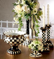 MACKENZIE-CHILDS Courtly Check Sweetbriar Grand Centerpiece 26