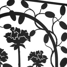 H Potter Black Metal Trellis Planter with Wheels - Privacy Screen