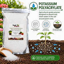 Water Storing Crystal Gel Keeps Plant Healthy, Saves Water, Time & Money – Soil Vigor Water Storing Crystals for Plants, Potassium Polyacrylate, Fine Granules 20-100 Mesh, Lasts Up to 7 Years (45 lb)
