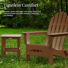 DuroGreen Adirondack Chairs Set of 4 Oversized All-Weather Tangentwood Teak