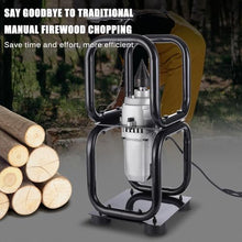 QUGURLID Electric Wood Splitter Machine,Powered Firewood Splitter Tool, No-Load Speed 450 R/min, Firewood Diameter <30 Cm, for Splitting Work