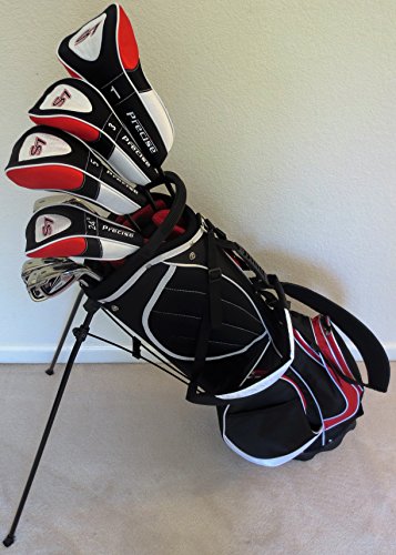 Preformance Pro Golf Mens Complete Golf Set Custom Made Clubs for Tall Men 6'0"- 6'6" Black