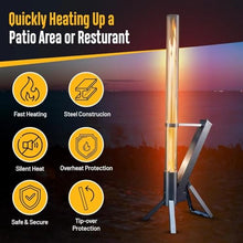 Patio Heater, Heavy Duty Stainless Steel, Outdoor Decorative Pellet Torch for Ambiance, Easy Assembly, Fire Column for Backyard Gatherings