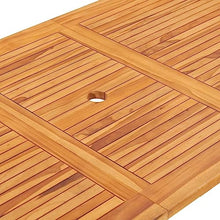 AMBERARD Dining Table Natural Teak Solid Teak Wood 63x31.5x29.5 in,Solid Teak Folding Garden Table for Outdoor Dining & Entertaining Compact, Durable & Stylish Patio Tables