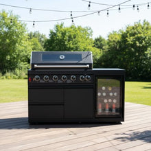 Chery Industrial 63-Inch 6-Burner Propane Island Gas Grill, 85000 BTU