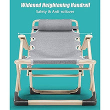 IIPOSAQQ Zero Lounge Chairs Beach Chairs Patio Chairs Adjustable Folding Recliner Outdoor Yard Beach Comfortable Outdoor Office Beach Recliner Supports 200kg Gray (Color : B)