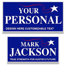 VictoryStore Custom Political Yard Sign 2-Sided Print with 2 Stakes Corrugated Plastic 12x24 Political_2
