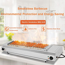 Smokeless Electric Portable BBQ Kebab Grill, Healthy Electric Grill with Adjustable Temperature and Drip Tray, Indoor and Outdoor Tabletop Grill (Eb 110)