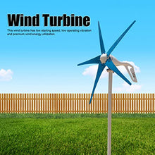 YLHHWVY Windmill Generator Windmill Generator Aluminum Alloy Low Wind Speed Starting Blue Nylon Fiber 5 Blades 300W Solar & Wind Power Parts & (DC24V)(DC24V)