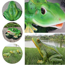 Garden Fountain Spitter, Frog Pond Spitter with Hose Barb, Garden Animal Sculpture Frog Pond Spitters for Water Gardens, Koi Ponds, Swimming Pool Decoration(45x43x26cm/17.7x16.9x10.2in)