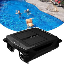 Automatic Pool Cleaner Robot with Obstacle Avoidance, AI Path Planning Solar Pool Skimmer with Dual Charging Option Large Capacity Automatic Robotic Pool Skimmer