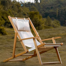 XL Union Patio Lounge Chairs Set of 2 Adjustable Outdoor Wooden Sling Chairs Foldable with Adjustable Height Easy to Carry for Patio and Indoor Use Brown Two