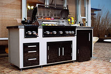 Bonfire Outdoor Kitchen Double Access Door Black 304 Stainless Steel 33 x 22 inches