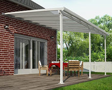 Palram - Canopia Feria 13' x 14' Patio Cover Canopy Awning, White/Clear