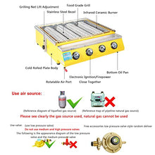 Super Grills 4 Burner Stainless Steel Table Top Gas Barbecue BBQ Grill with Grease Tray Portable and Cast Iron Grill, Uniform Heat Distribution, for Outdoor, Tabletop, Kitchen,Silver,58x55x20cm