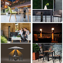 Instant Heater Patio Heater Freestanding Stainless Steel Outdoor Heater Fast Heating Radiator Portable with Carry Handle Heaters for Home-Black 65cm (65cm Black)