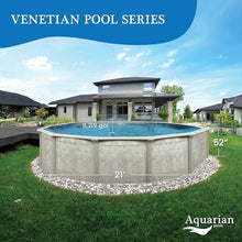 Aquarian Pools Round Steel Above Ground Swimming Pool Khaki
