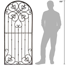 H Potter Garden Trellis - 72" Tall Heavy Duty Metal & Ground Stakes