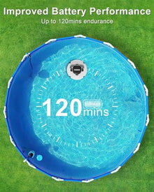 KANGJIEM Cordless Automatic Pool Cleaner, Automatic Vacuum Cleanerfor Above Ground Pool & Inground Swimming Pool, Strong Suction, Dual Motors, for Pool