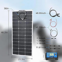 KZZAAO 1000 Watt Flexible Solar Panel 2Pcs 500W Solar Panel for RV Camping Boat Off Grid Home Lightweight Monocrystalline with Controller
