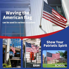 EMBROID Large American flag for outside 12x18 Ft Embroidered Brass Grommets