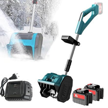 piudoiliy Snow Shovel, Cordless Electric Snow Shovel,Hand-Powered Household Snow Removal Tools,for Home, Yard, Lawn, and Patio (2Xbattery)