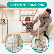 Wood And Hearts Indoor Climbing Gym for Kids 1-4 Blue