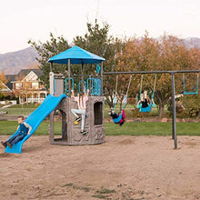 Lifetime Adventure Tower Playset Swing Set Blue