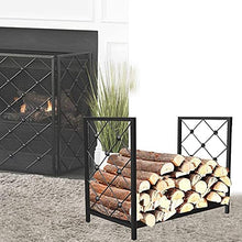 DJVHSRI Firewood Rack Wood Holders Firewood Outdoor Firewood Holder Wrought Iron Indoor Wood Stove Stacking Rack Storage Carrier Large Outdoor Fireplace Pi,