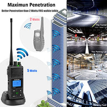 SAMCOM Rechargeable Long Range Walkie Talkies 5W UHF Radios with Earpiece Black - 19 Packs