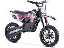 MotoTec Gazella 24v 500w Electric Dirt Bike Purple