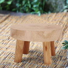 NSUQOA JSEIAJB Bonsai Flower Pot Shelf Base Plant Stand Wooden Holder Garden Stool Succulent Display Balcony Standing Indoor Outdoor(L)