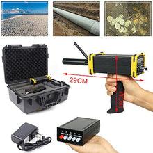 1km Long Range Metal Detector Gold Silver Search Mini GR-100 Black Long Range Detector Series High-Accuracy Detector Waterproof W/Power Adapter Antenna Kit for Gold Copper Gem Diamond Minerals